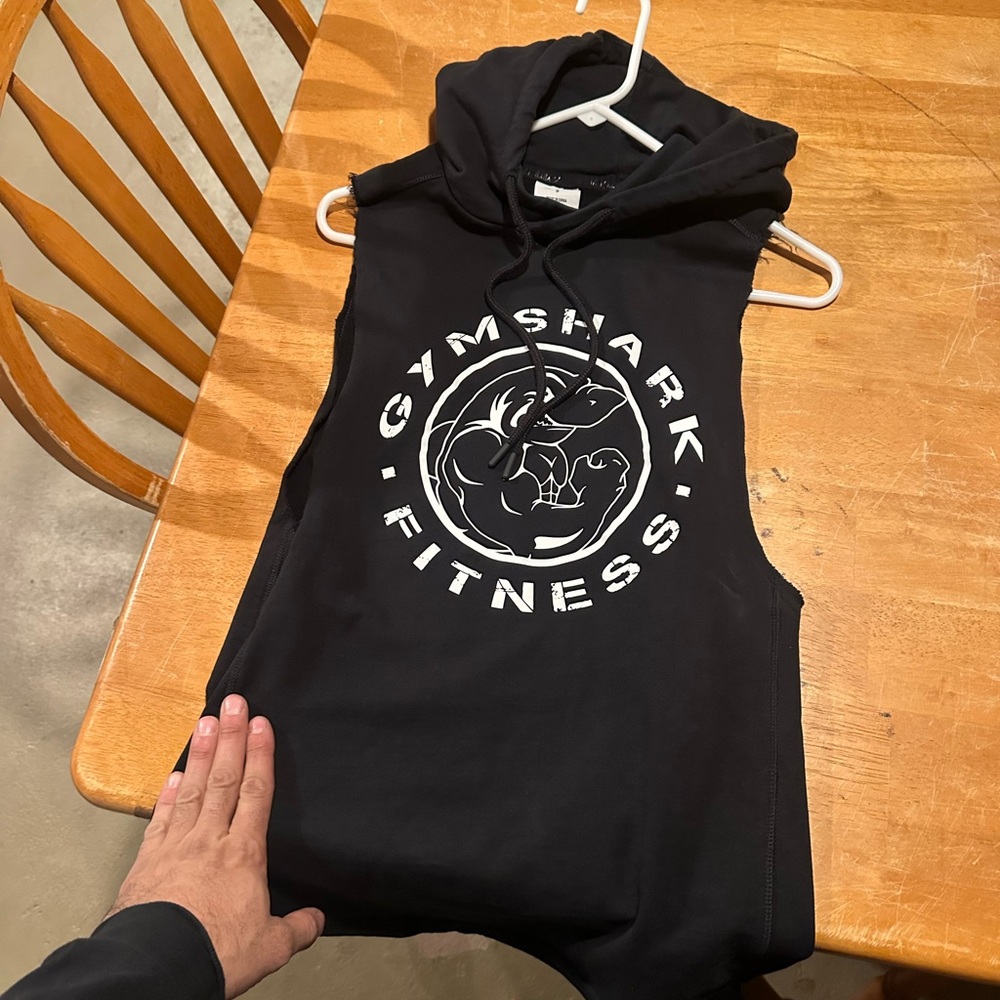 Gymshark Charcoal Sleeveless Hoodie